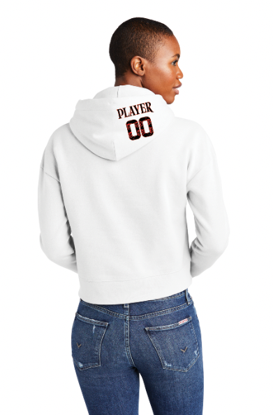 EV Bears Football Women's Personalized Crop Hoodie