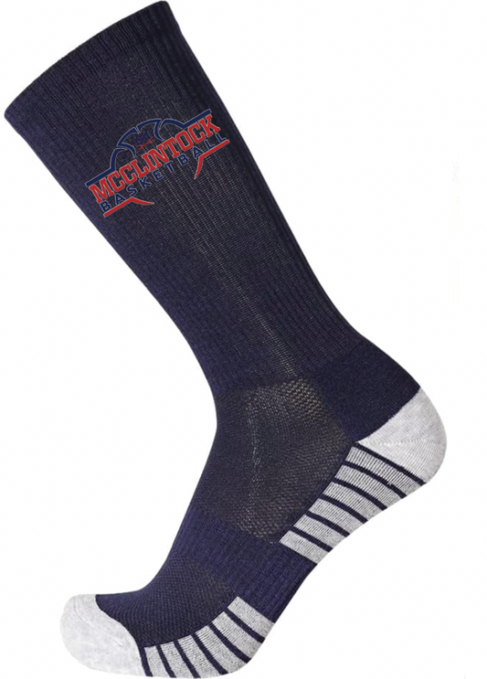 McClintock Chargers Basketball Crew Socks