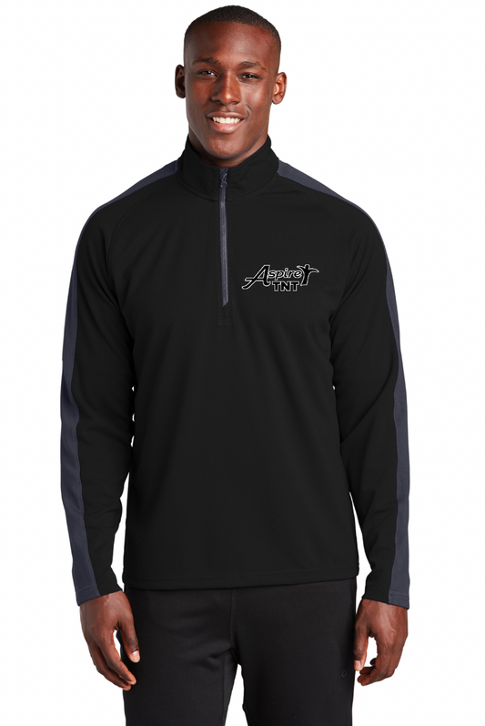 Aspire TNT Team Unisex Sport-Tek® Sport-Wick® Textured Colorblock 1/4-Zip Pullover