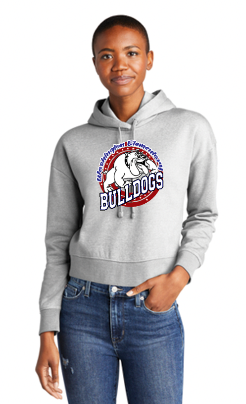 Washington Bulldogs Women's Cropped Hoodie