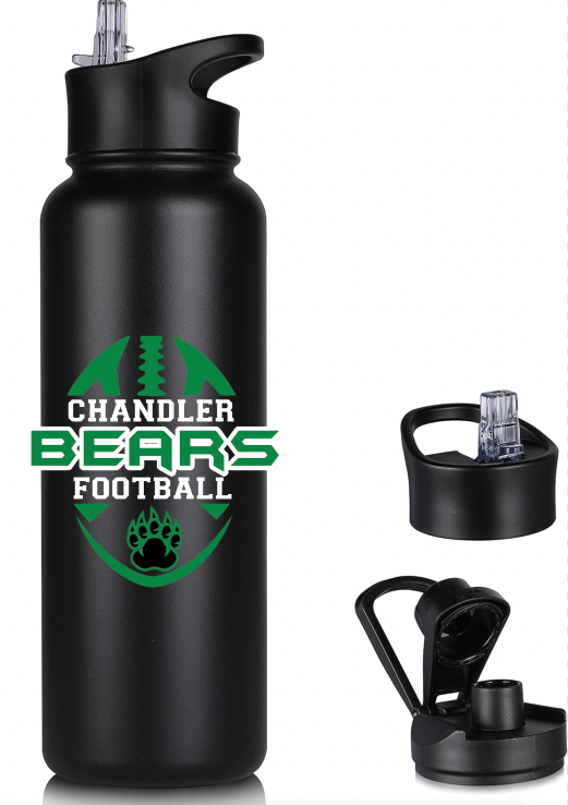 Chandler Bears Football 40oz Insulated Water Bottle