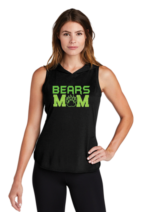 Chandler Bears Personalized Women's Tri-Blend Wicking Draft Hoodie Tank