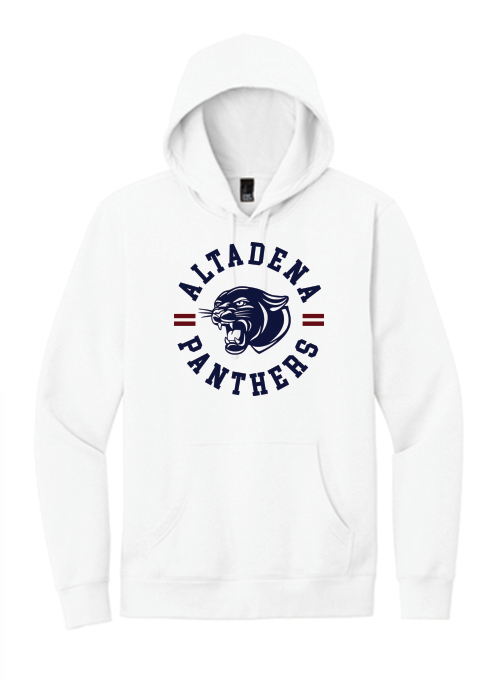 Altadena Panthers- Varsity White Hoodie