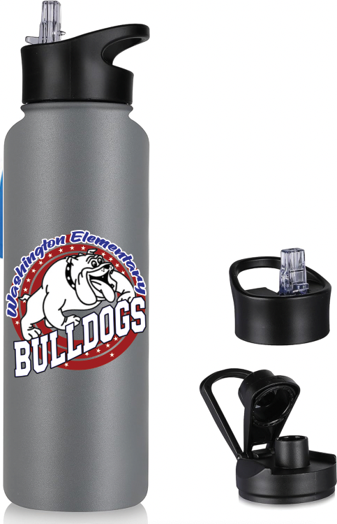 Washington Bulldogs 40oz Insulated Water Bottle