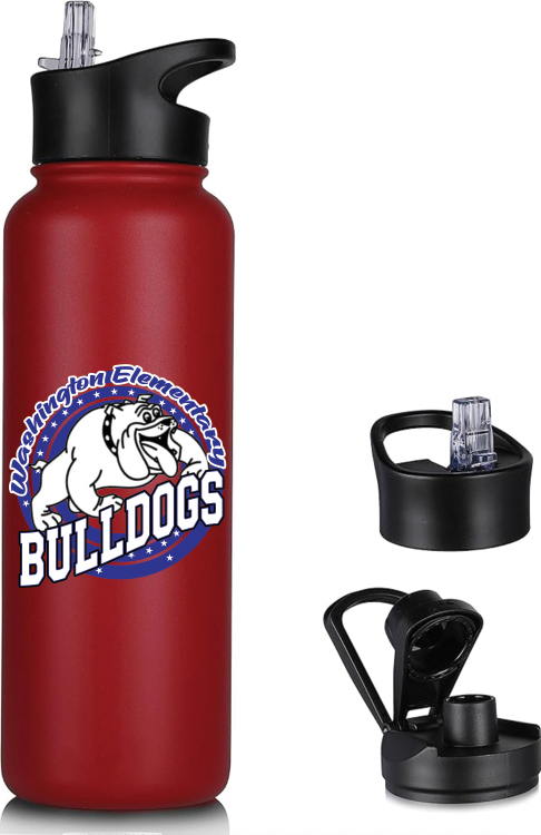 Washington Bulldogs 40oz Insulated Water Bottle