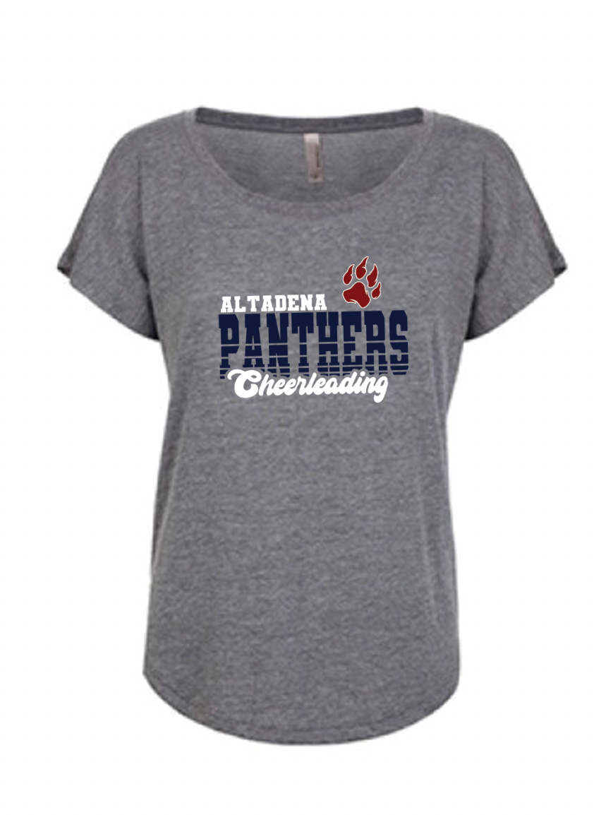 Altadena Panthers Cheerleading Women's Dolman Tee