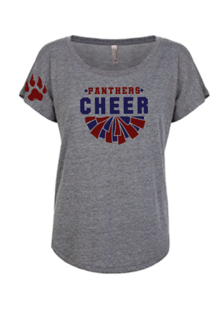 NEW Altadena Panthers Cheerleading Women's Dolman Tee